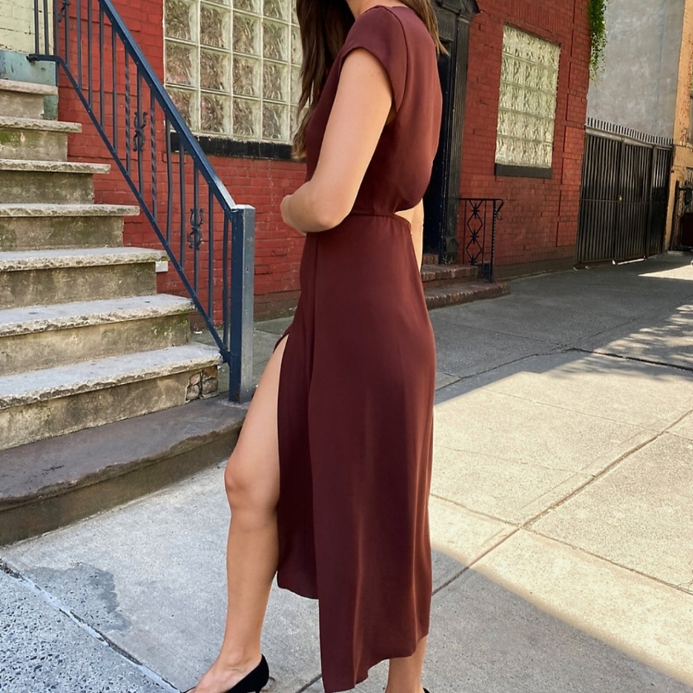 *SOLD* Babaton Aritzia Hamptons Dress in Truffle